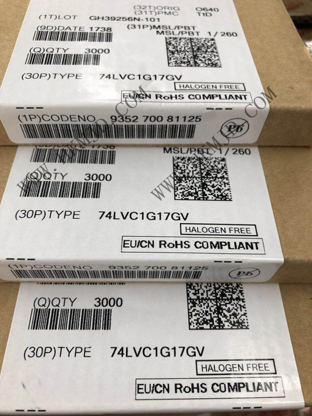 NXP 74LVC1G17GV 邏輯緩沖器，驅動器，接收器，收發(fā)器
