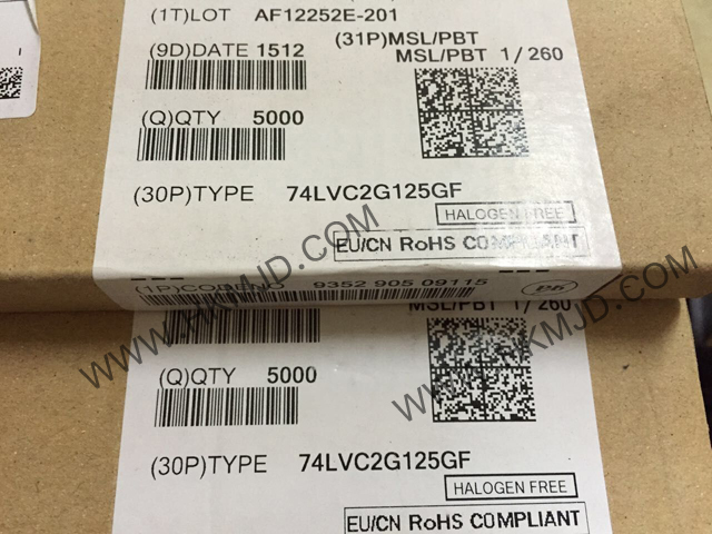 供應集成電路 8-XFDFN 74LVC2G125GF 雙總線緩沖器/線路驅動器；3態(tài)