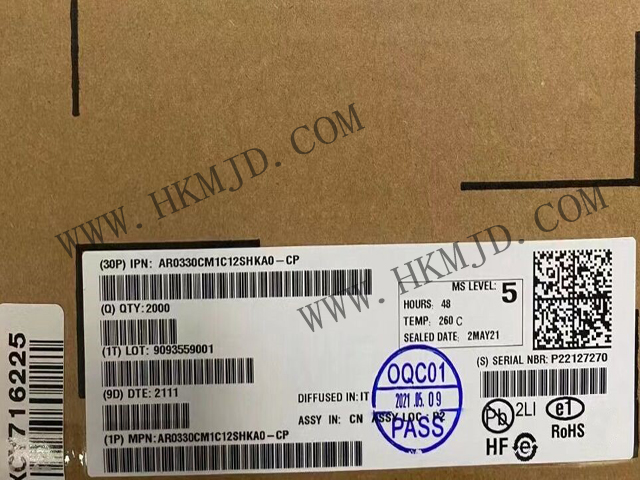 【分銷onsemi】AR0330CM1C12SHKA0-CP CMOS 圖像傳感器，300 萬像素，1/3 英寸