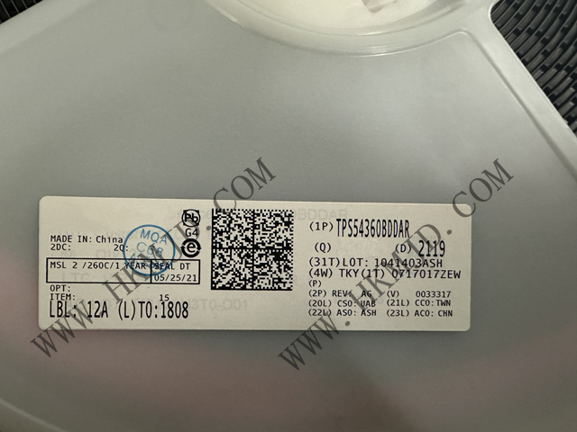 （分銷TI）電源IC TPS54360BDDAR 60V 輸入、3.5A 降壓直流/直流轉(zhuǎn)換器