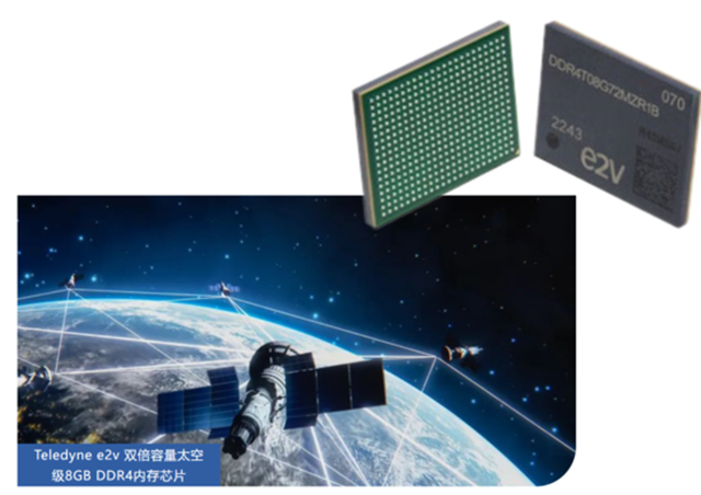 Teledyne e2v 雙倍容量太空級 8GB DDR4 內(nèi)存芯片，面向高可靠性太空應(yīng)用