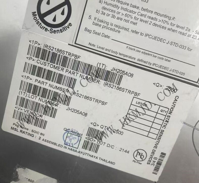 [供應(yīng)] IRS2186STRPBF（英飛凌）600V，EiceDRIVER? 高壓側(cè)和低壓側(cè)柵極驅(qū)動(dòng)器 IC