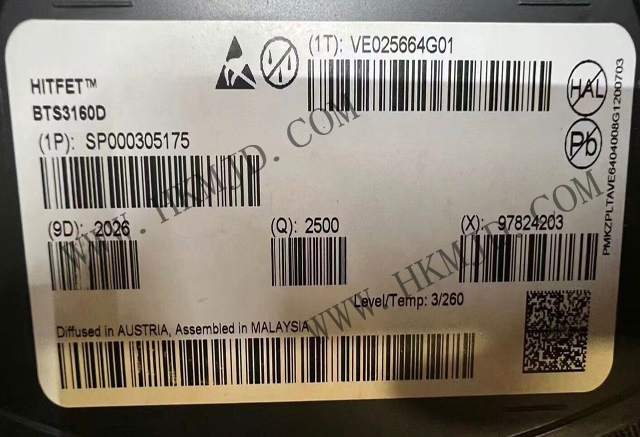 供應(yīng) 英飛凌 BTS3160D 單通道智能低側(cè)功率開(kāi)關(guān)，帶保護(hù)功能