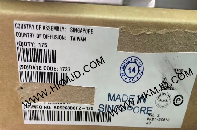 ADI AD9268BCPZ-125 一款雙通道、16位、125 MSPS模數(shù)轉(zhuǎn)換器(ADC)