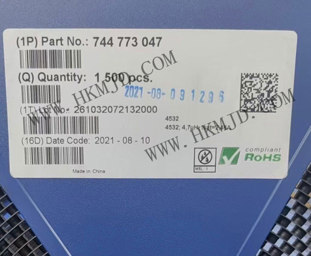 明佳達電子供應(yīng) Würth Elektronik 744773047 功率電感器（SMD型）