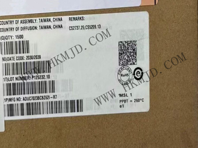 工業(yè)級(jí)ARM7 MCU！ADUC7023BCBZ62I高性能ARM7微控制器，集成12位ADC/DAC