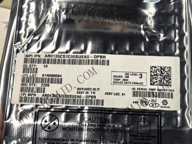 【1.2MP全局快門(mén)】AR0135CS2C00SUEA0-DRBR：高速、低噪聲CMOS圖像傳感器