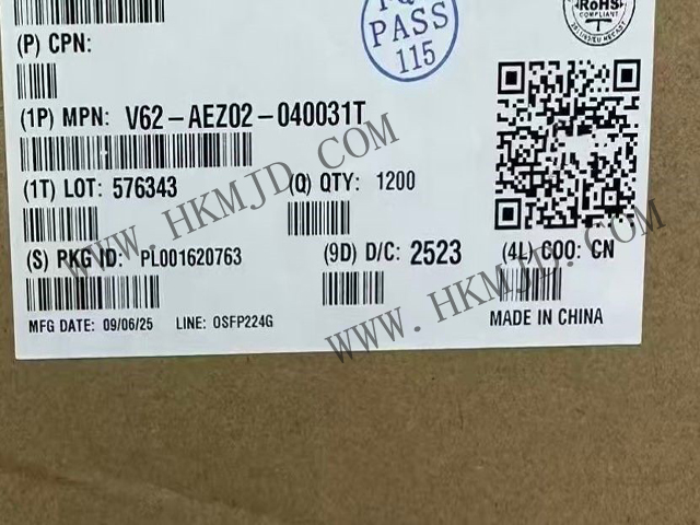 安費(fèi)諾 ExtremePort? OSFP 224G 連接器——V62-AEZ02-040031T