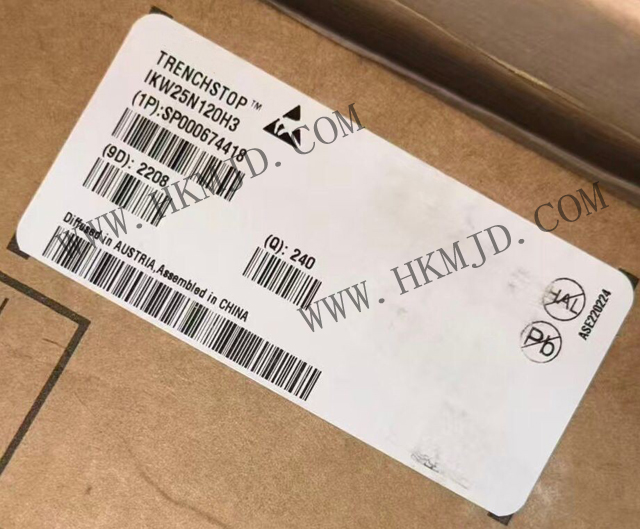 英飛凌 IKW25N120H3 高速 1200V 25A IGBT 晶體管，帶反并聯(lián)二極管