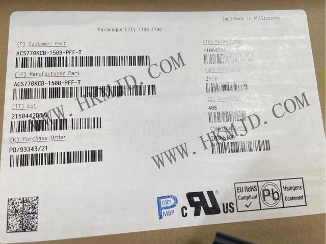 Allegro 電流傳感器 ACS770KCB-150B-PFF-T，明佳達電子原裝正品現(xiàn)貨供應