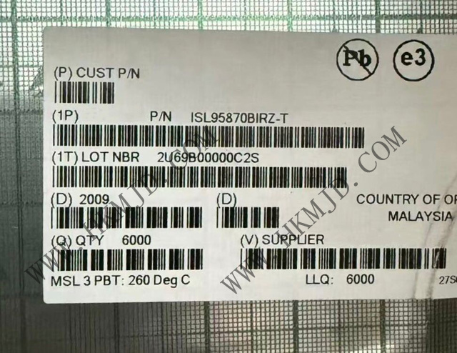 【現(xiàn)貨】明佳達電子供應(yīng) ISL95870BIRZ（Renesas）單相同步降壓型 PWM 穩(wěn)壓器