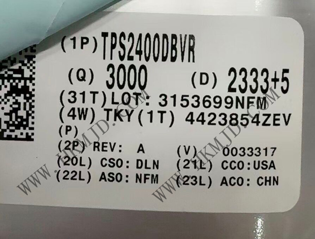 供應(yīng) TI TPS2400DBVR 5.5V過壓保護(hù)控制器，具備100V輸入瞬態(tài)保護(hù)功能